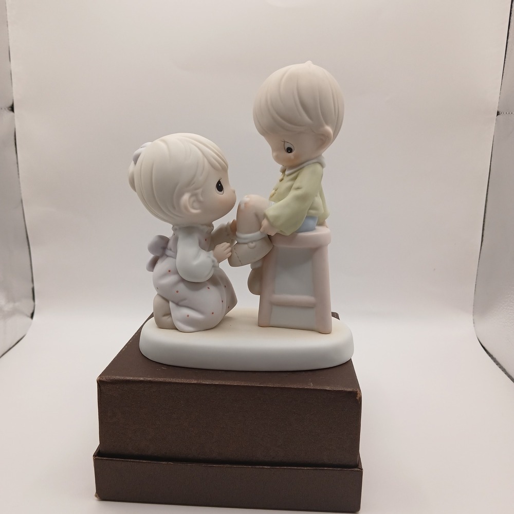 Precious Moments You Are Always There For Me Figurine 163619Enesco 1996 Girl Boy